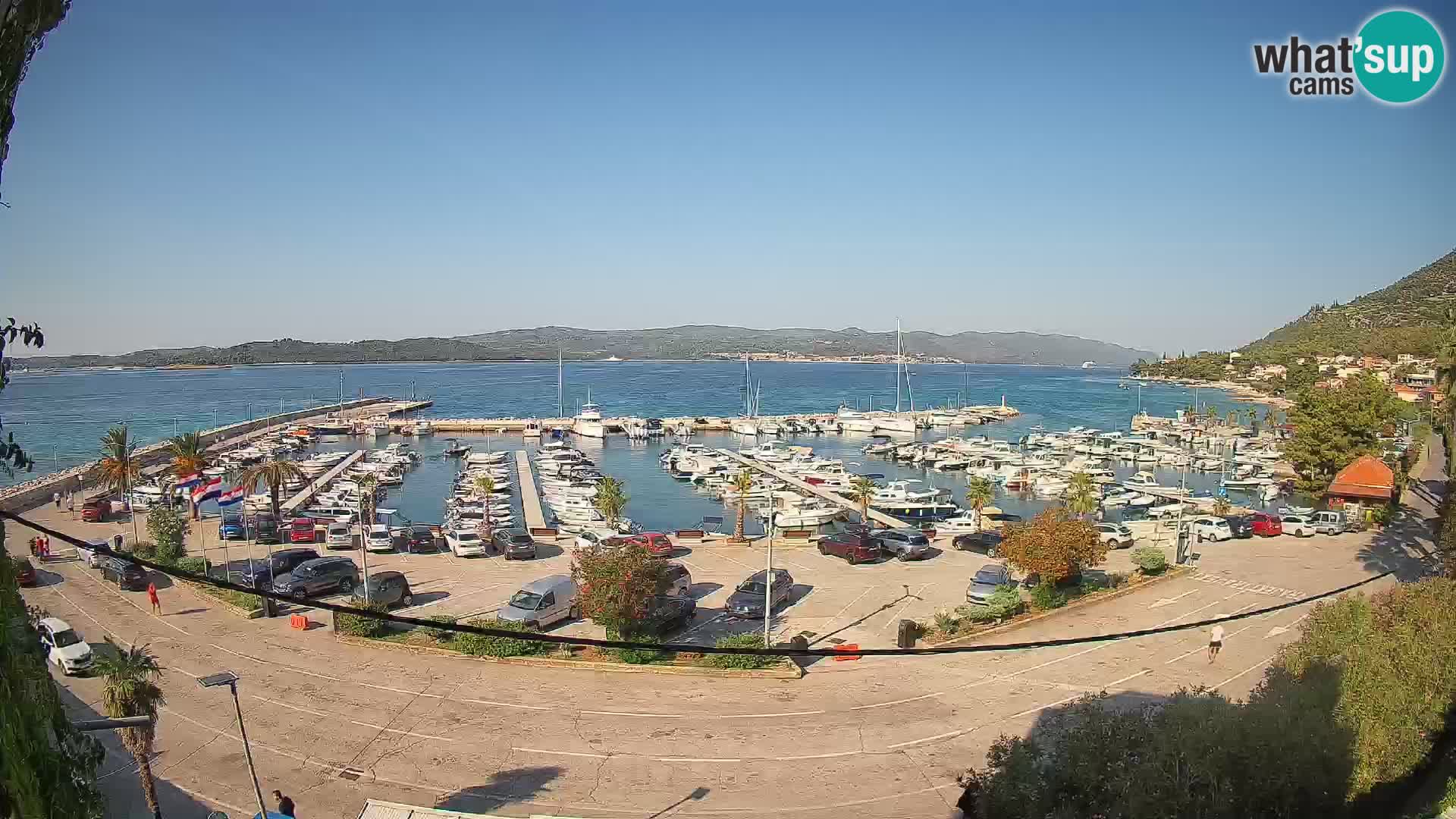 Webcam Orebić Riva – Ferry to Korčula Live