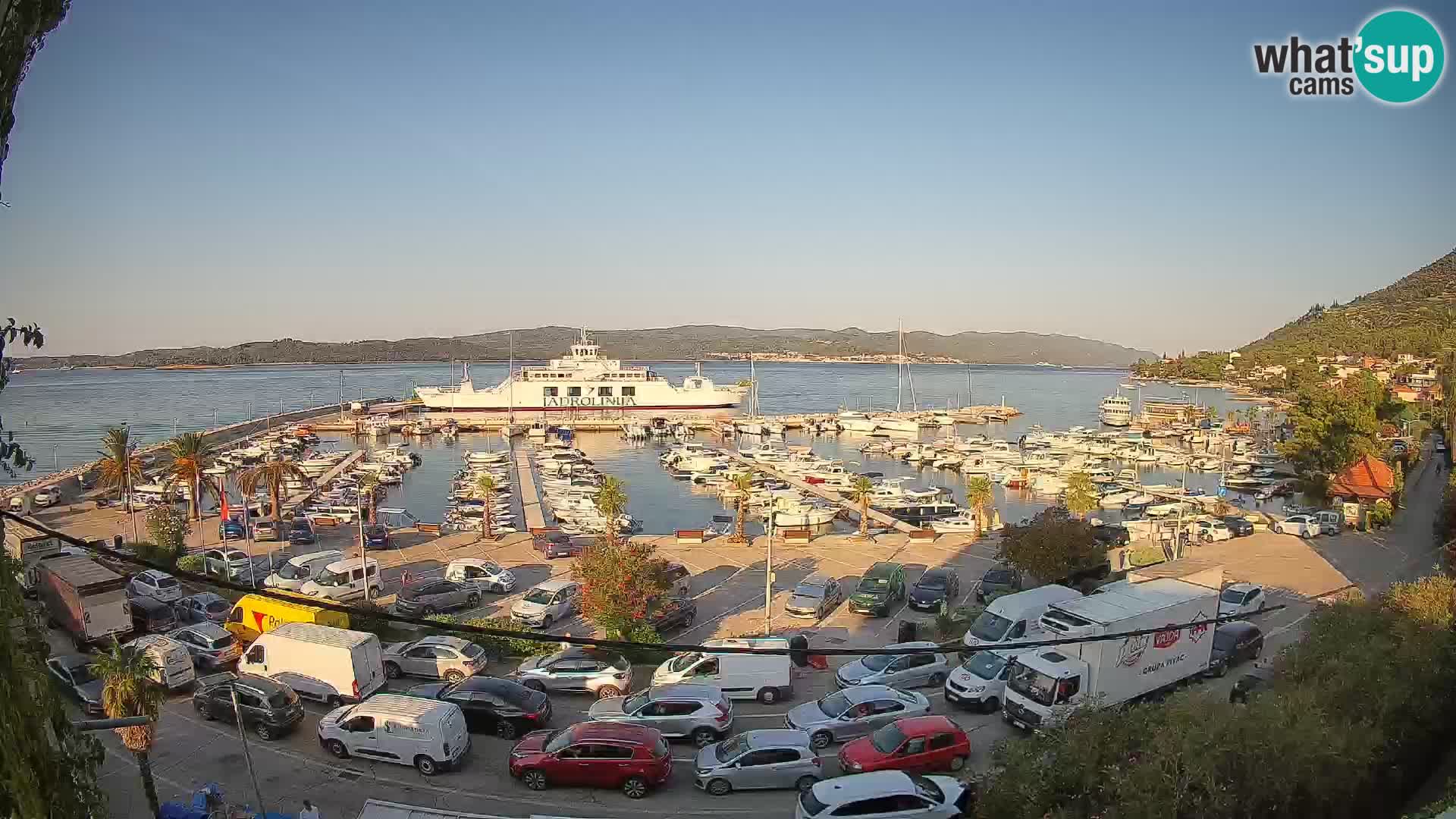 Webcam Orebić Riva – Ferry vers Korčula en direct