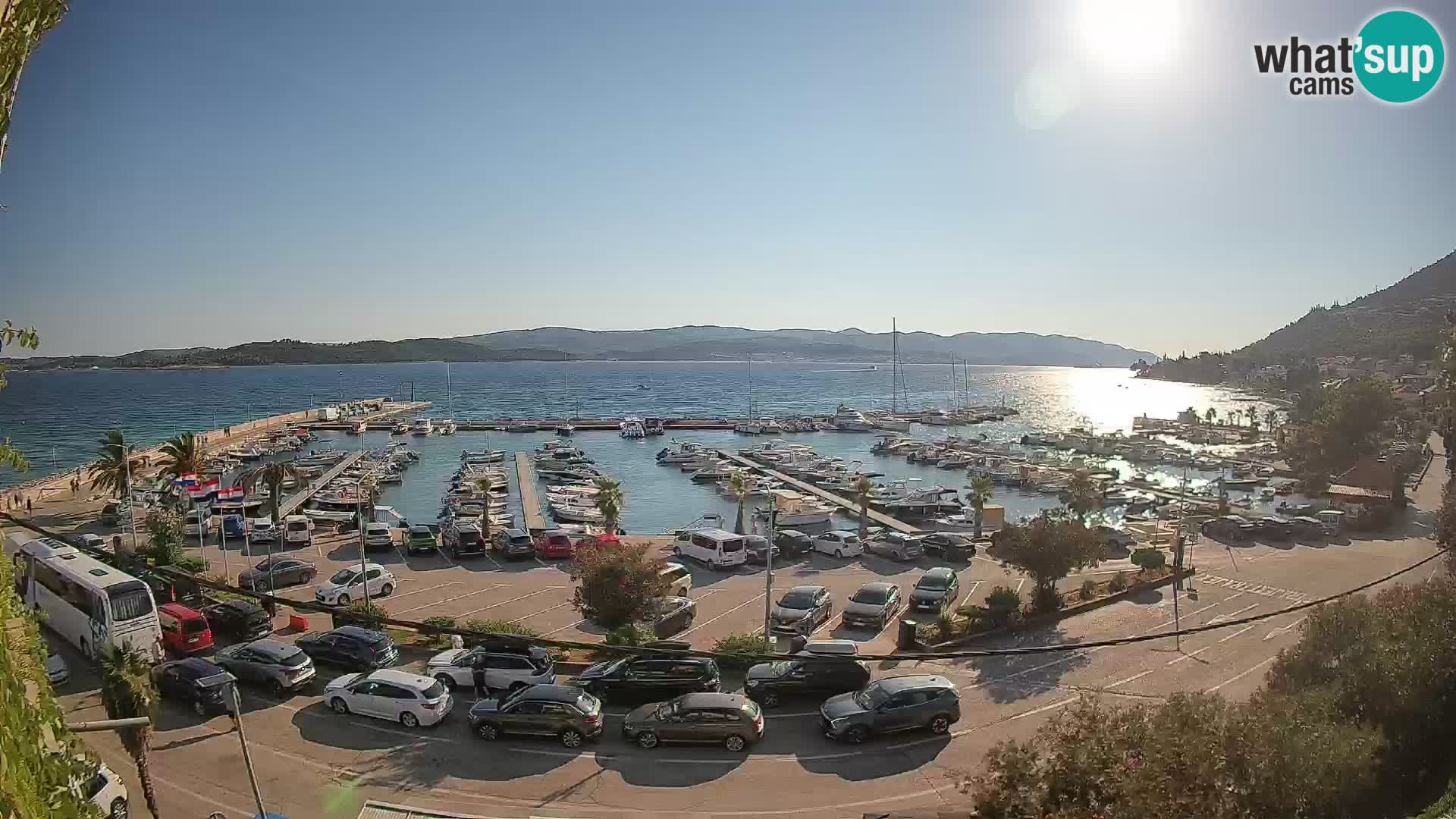 Webcam Orebić Riva – Ferry to Korčula Live