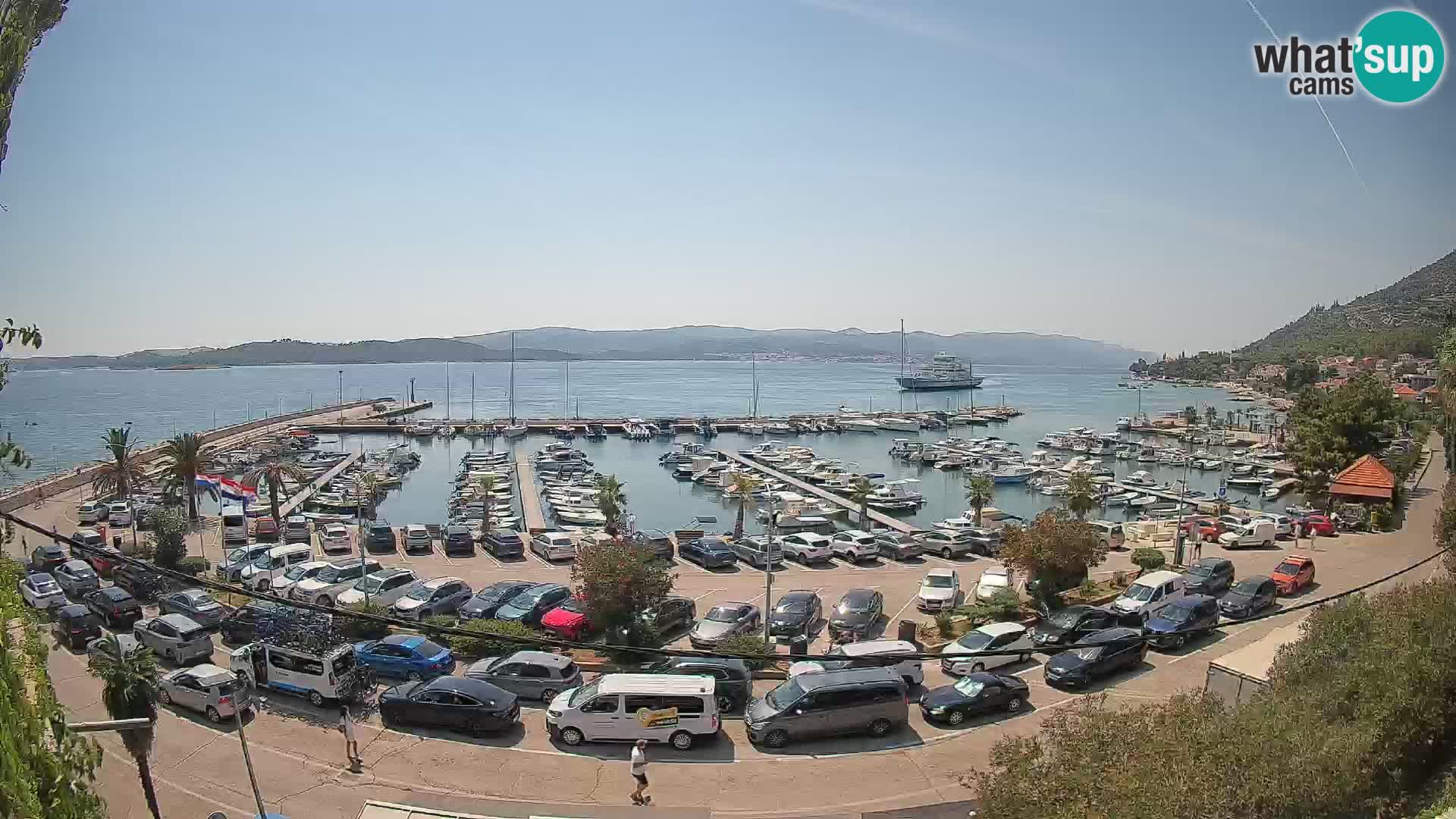 Webcam Orebić Riva – Ferry vers Korčula en direct