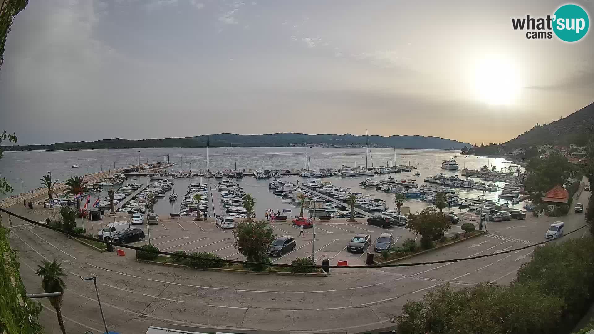 Webcam Orebić Riva – Ferry to Korčula Live