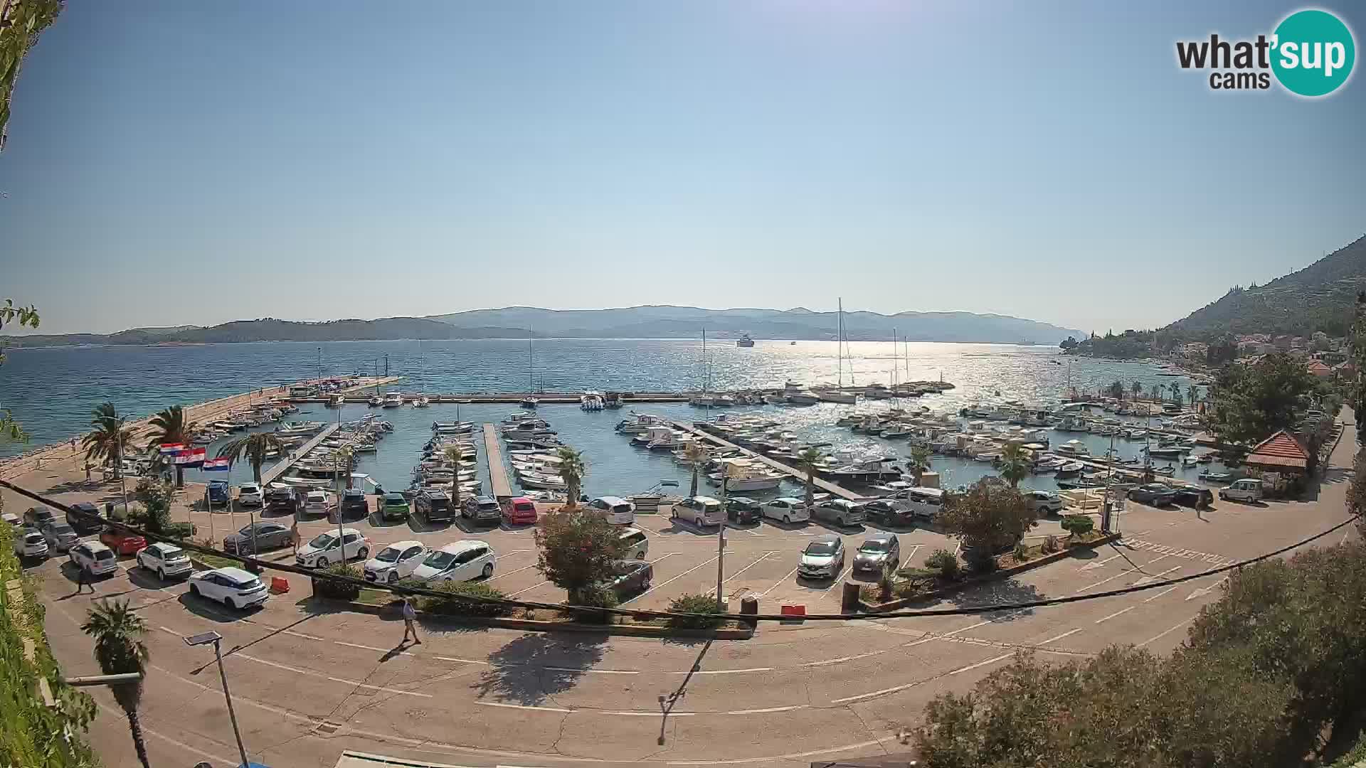 Webcam Orebić Riva – Ferry to Korčula Live