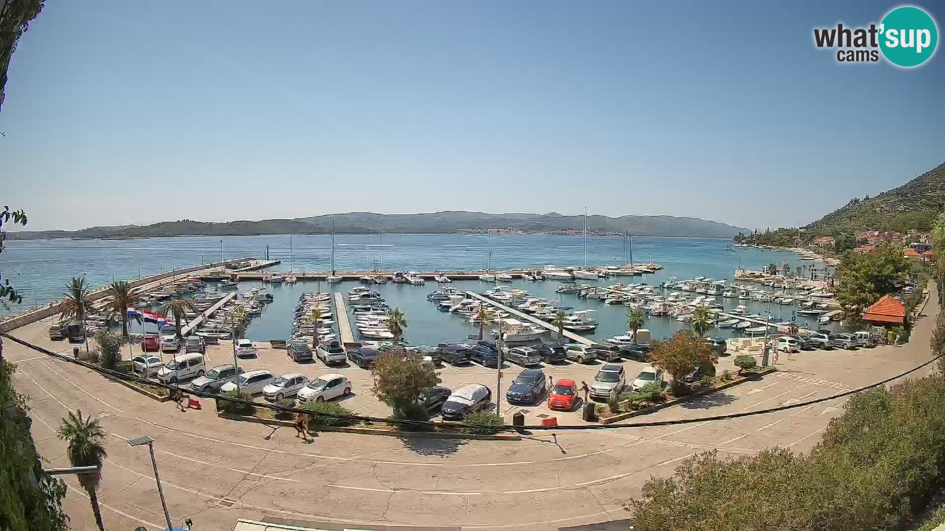 Web kamera Orebić Riva – Trajekt za Korčulu uživo