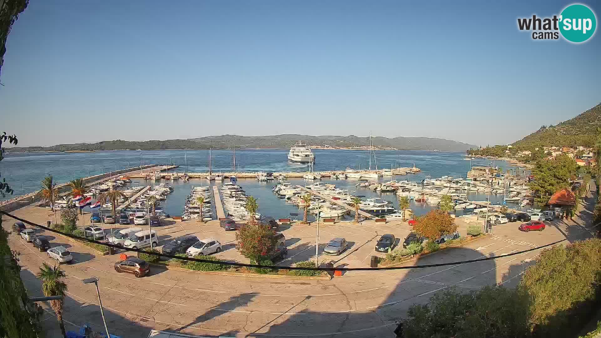 Webcam Orebić Riva – Ferry vers Korčula en direct