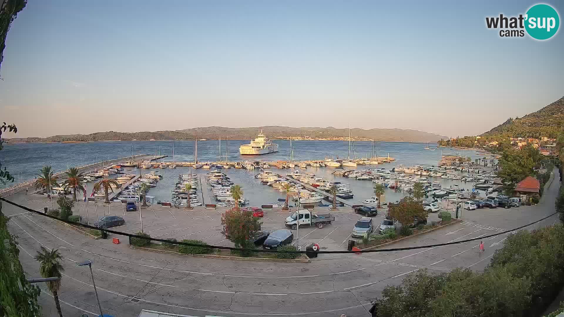 Webcam Orebić Uferpromenade – Fähre nach Korčula Live