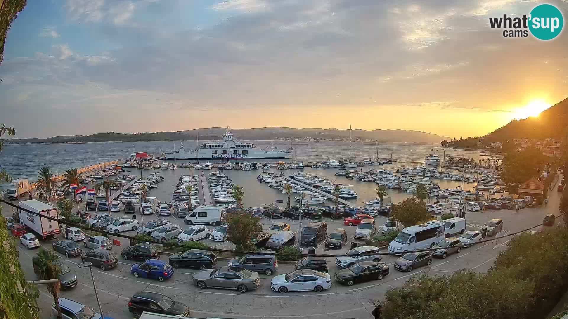Webcam Orebić Riva – Ferry a Korčula en vivo