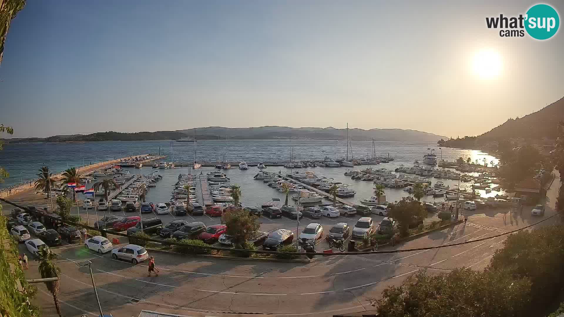 Webcam Orebić Riva – Ferry to Korčula Live