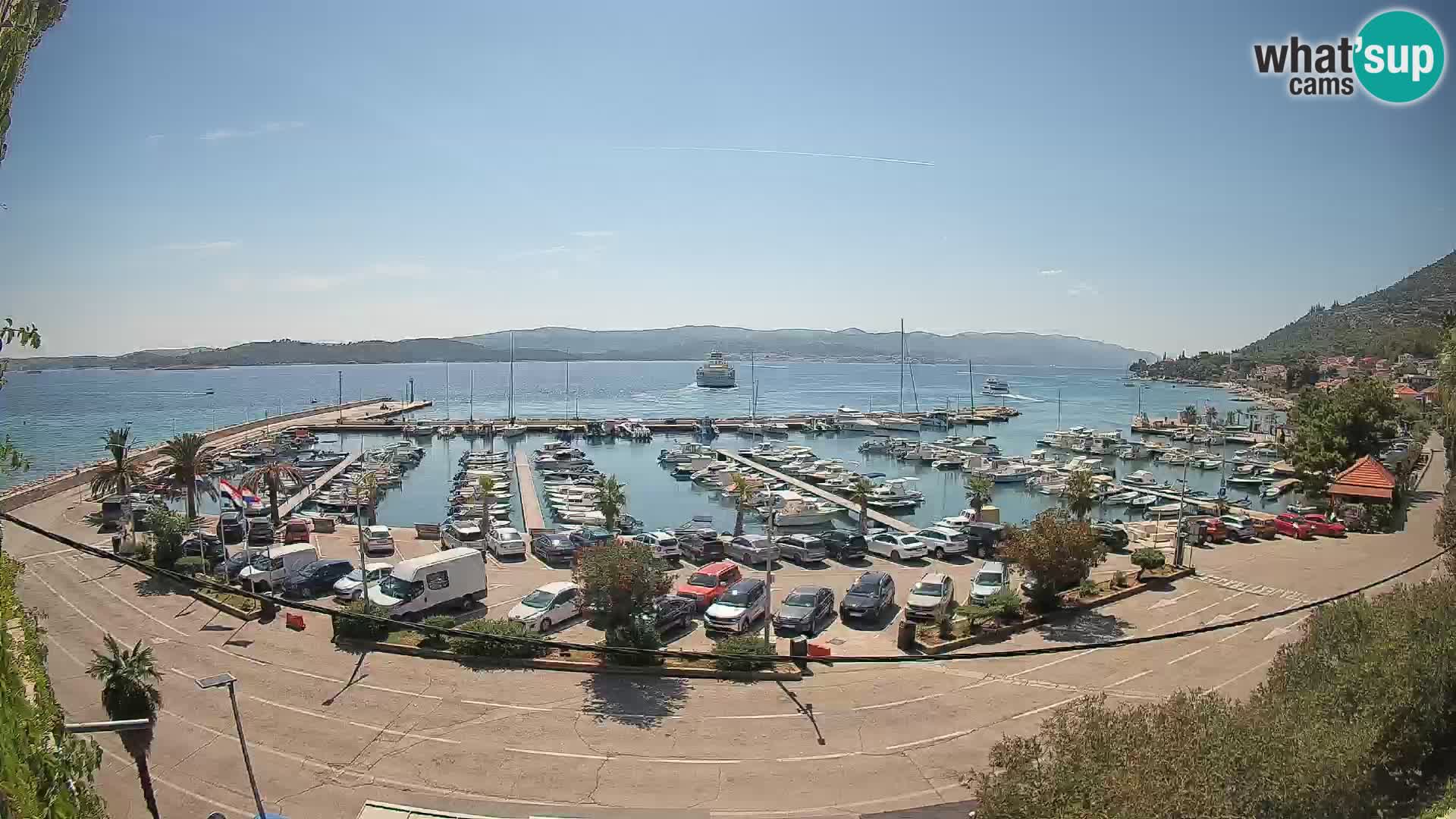 Webcam Orebić Riva – Ferry vers Korčula en direct