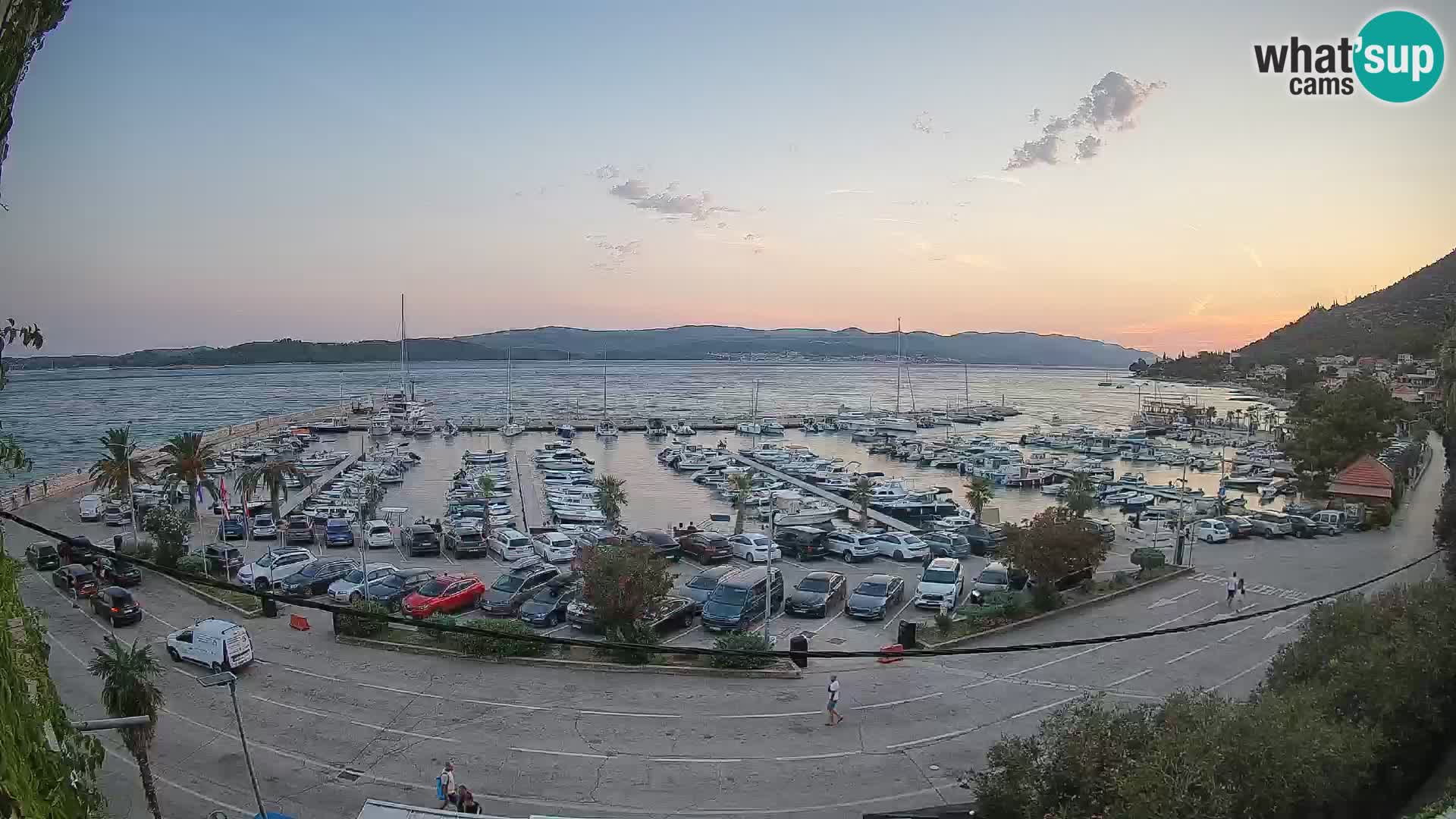 Spletna kamera Orebić Riva – Trajekt za Korčulo v živo