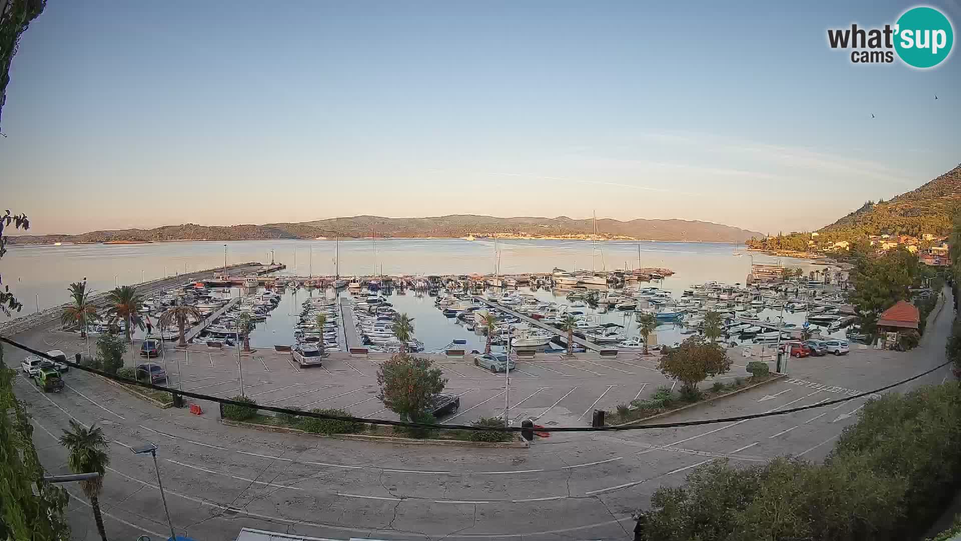 Webcam Orebić Riva – Ferry a Korčula en vivo