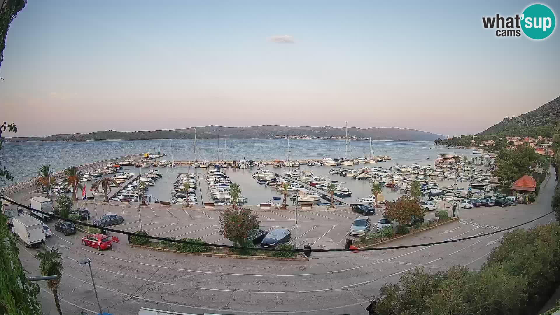 Webcam Orebić Riva – Ferry vers Korčula en direct