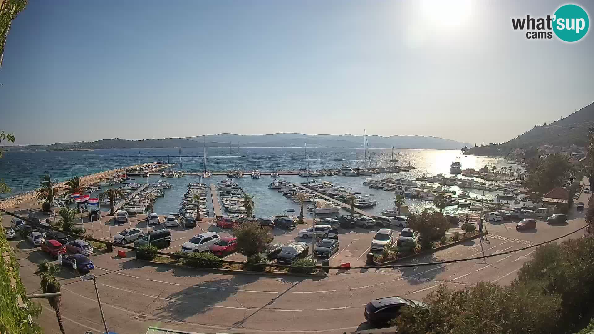 Web kamera Orebić Riva – Trajekt za Korčulu uživo