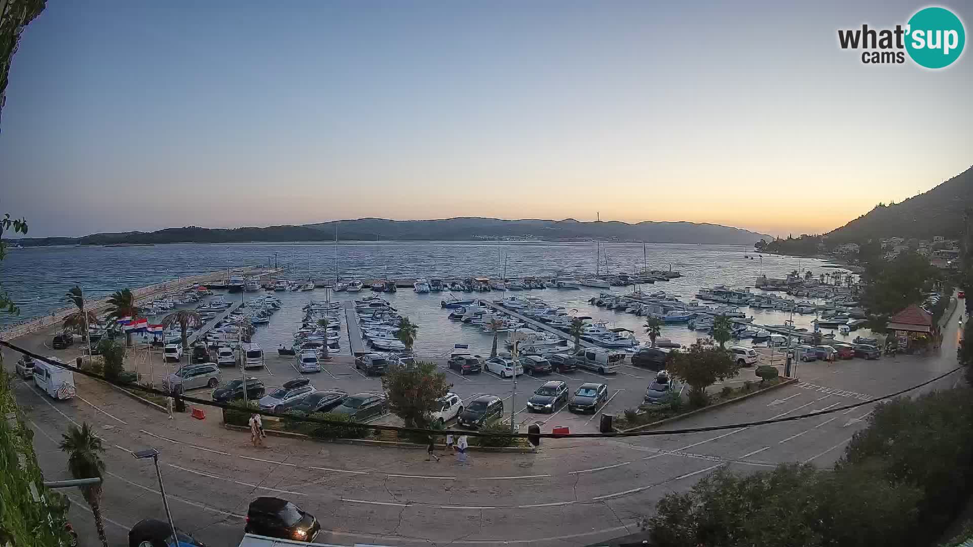 Webcam Orebić Riva – Ferry a Korčula en vivo