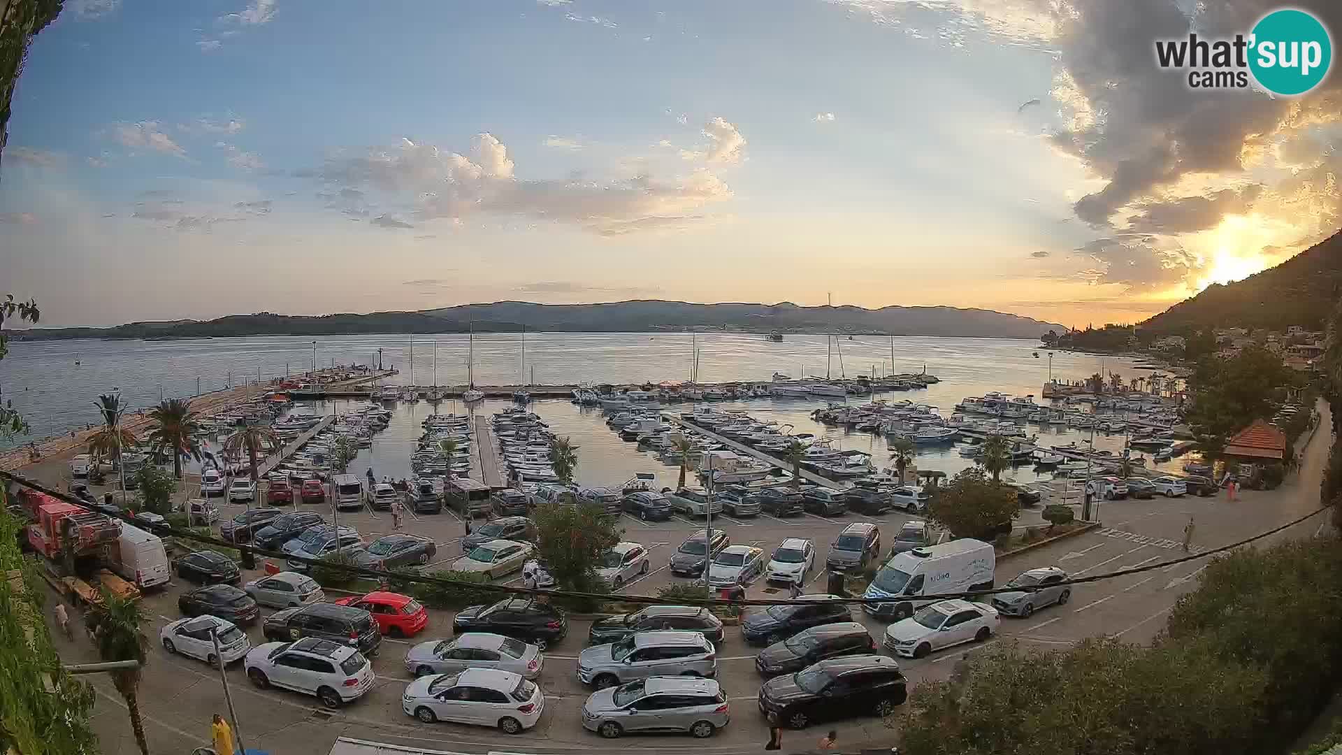 Web kamera Orebić Riva – Trajekt za Korčulu uživo