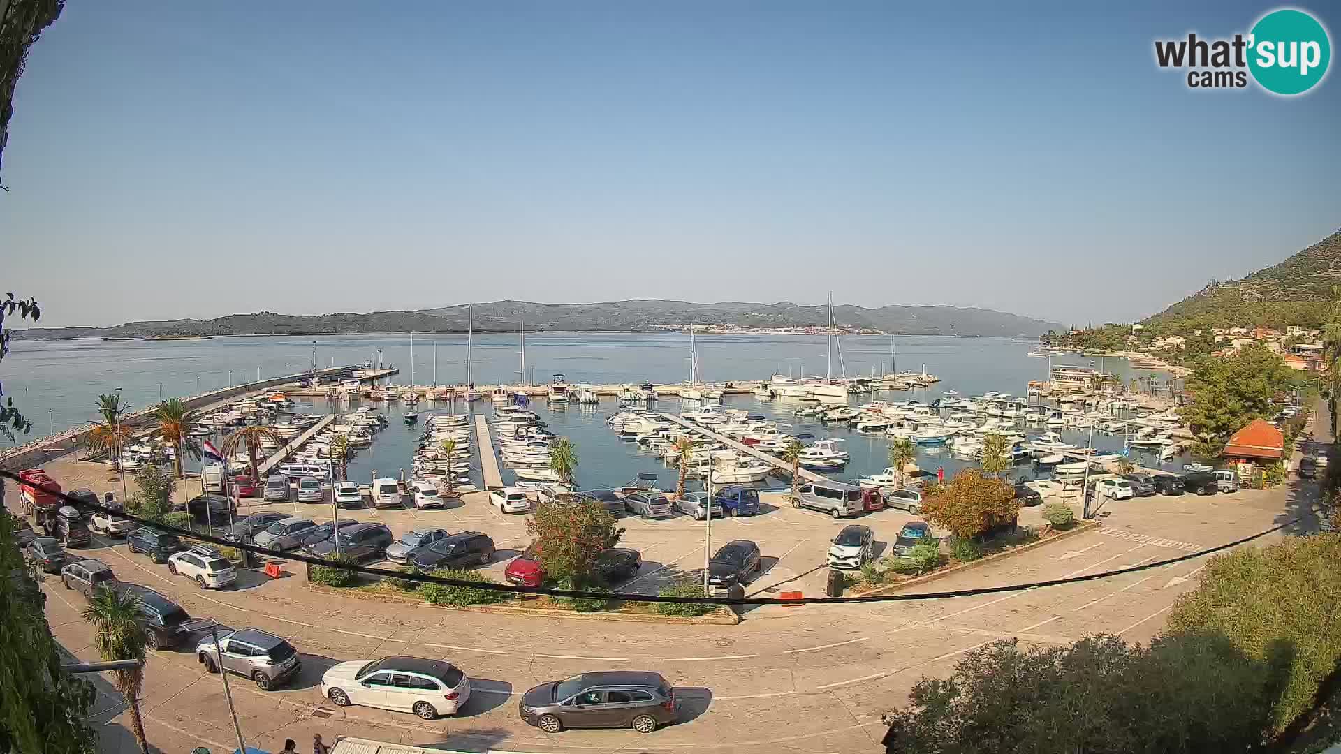 Webcam Orebić Uferpromenade – Fähre nach Korčula Live