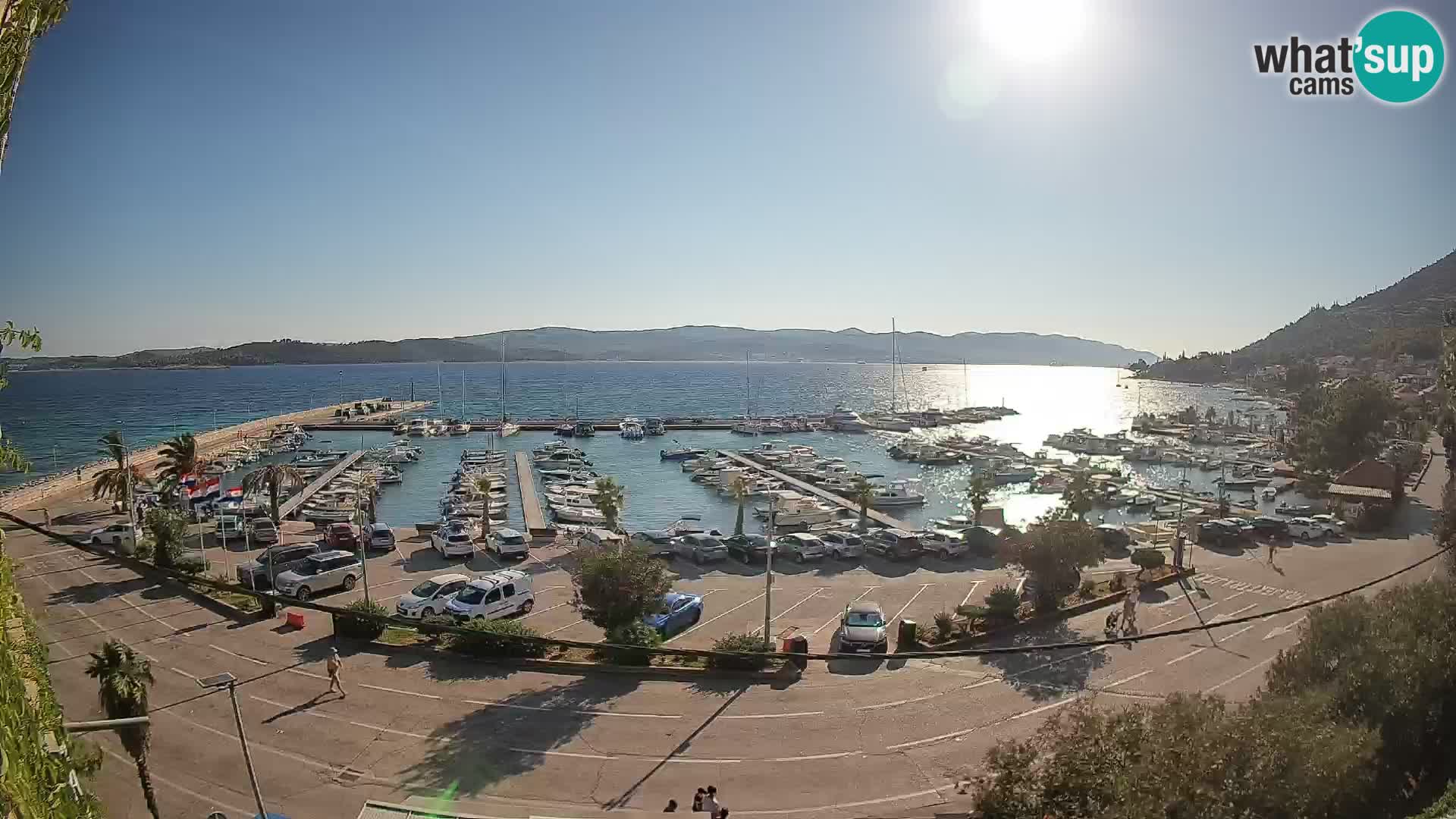 Webcam Orebić Riva – Ferry a Korčula en vivo