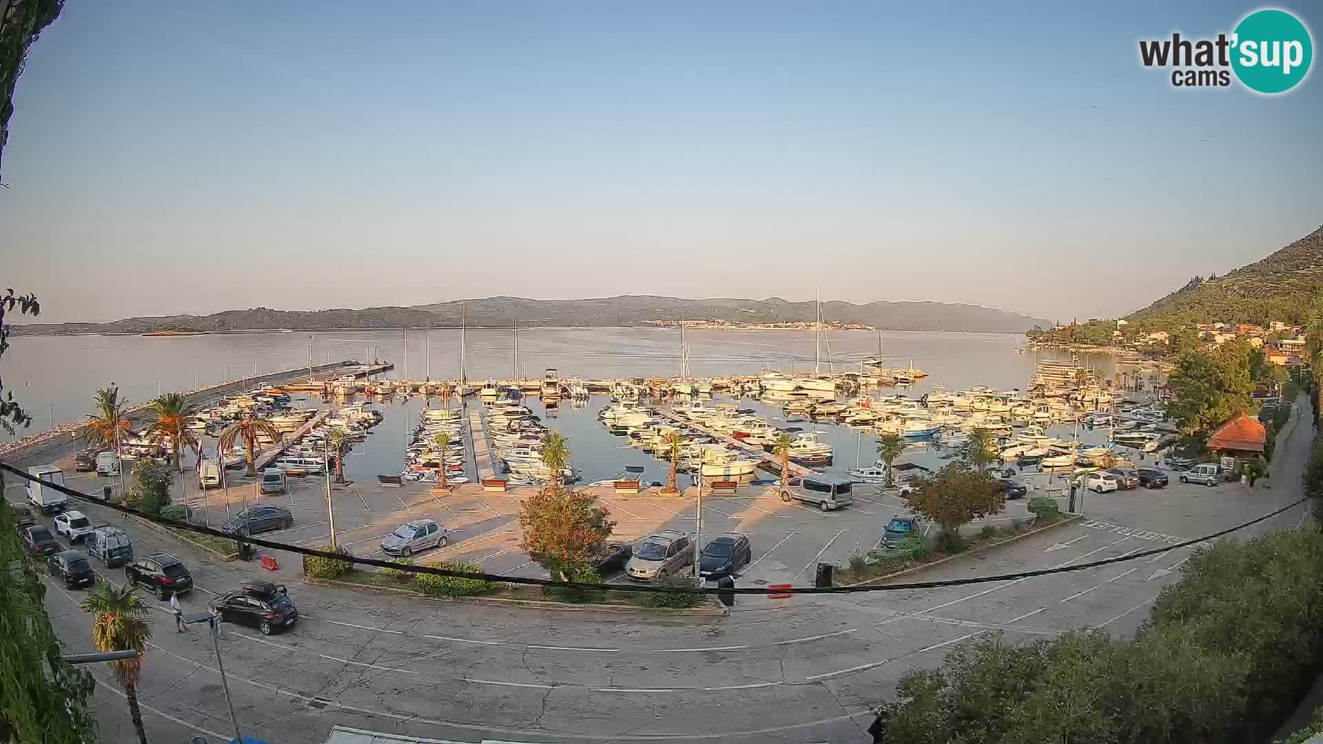 Spletna kamera Orebić Riva – Trajekt za Korčulo v živo