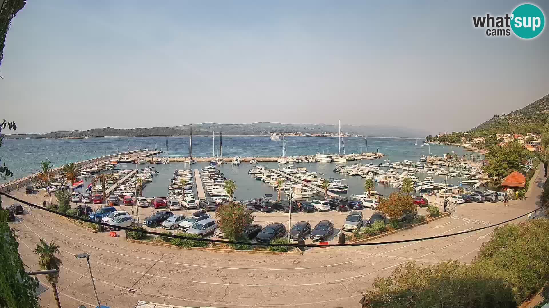 Webcam Orebić Riva – Ferry to Korčula Live