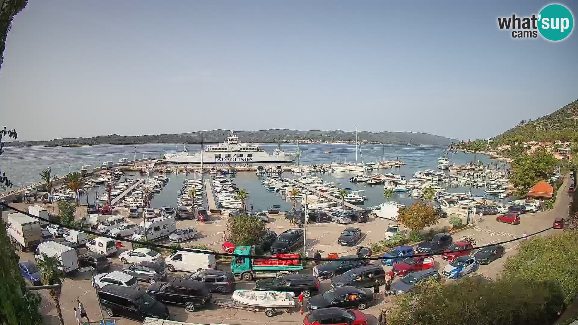 Webcam Orebić Riva – Ferry a Korčula en vivo