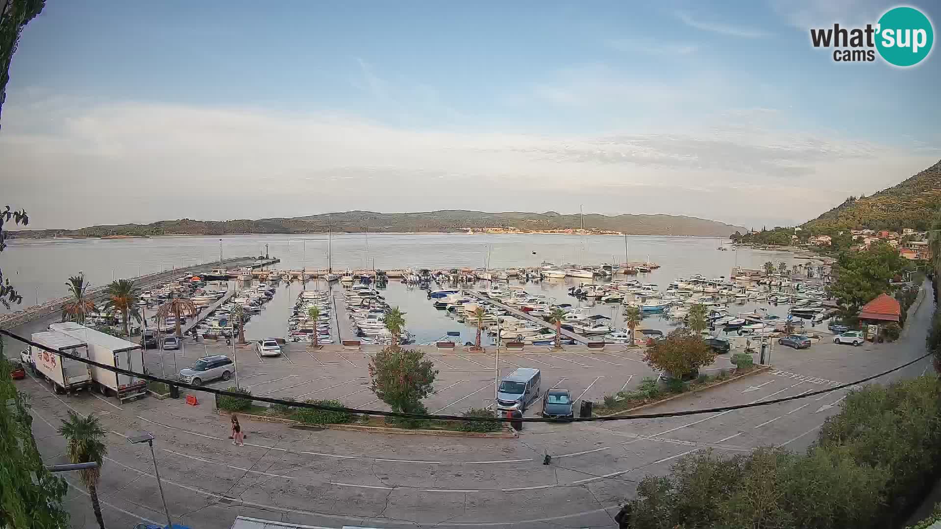 Webcam Orebić Riva – Ferry a Korčula en vivo