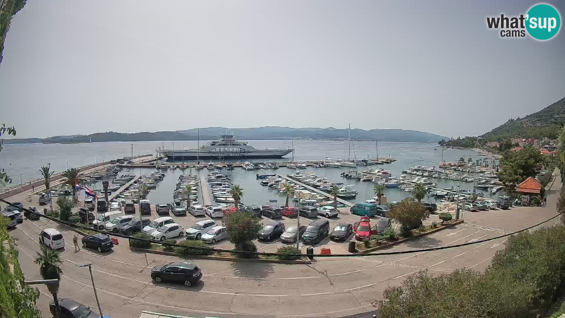 Web kamera Orebić Riva – Trajekt za Korčulu uživo
