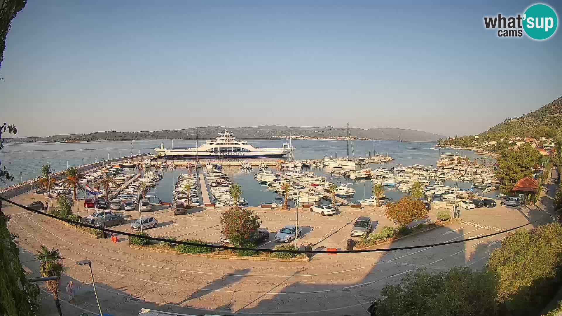 Webcam Orebić Riva – Ferry to Korčula Live
