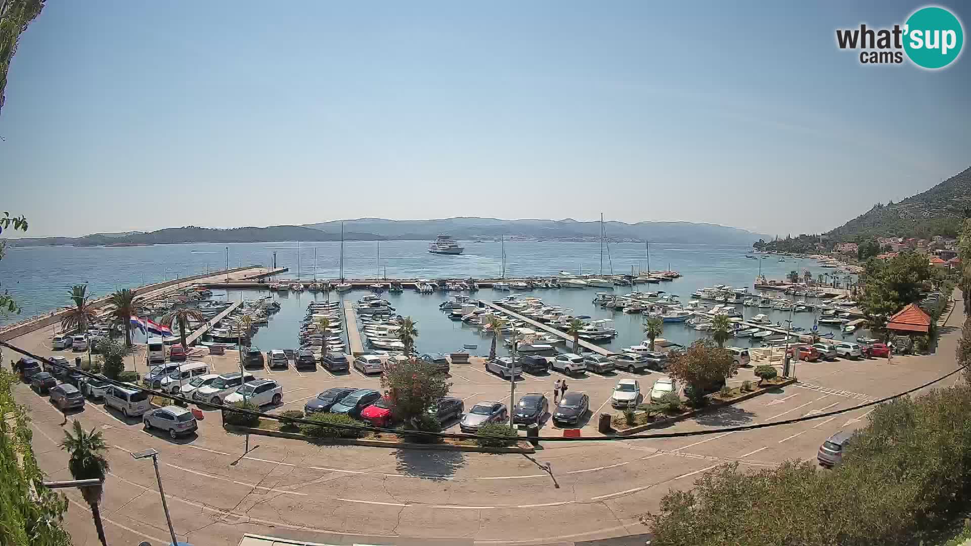 Webcam Orebić Riva – Ferry a Korčula en vivo