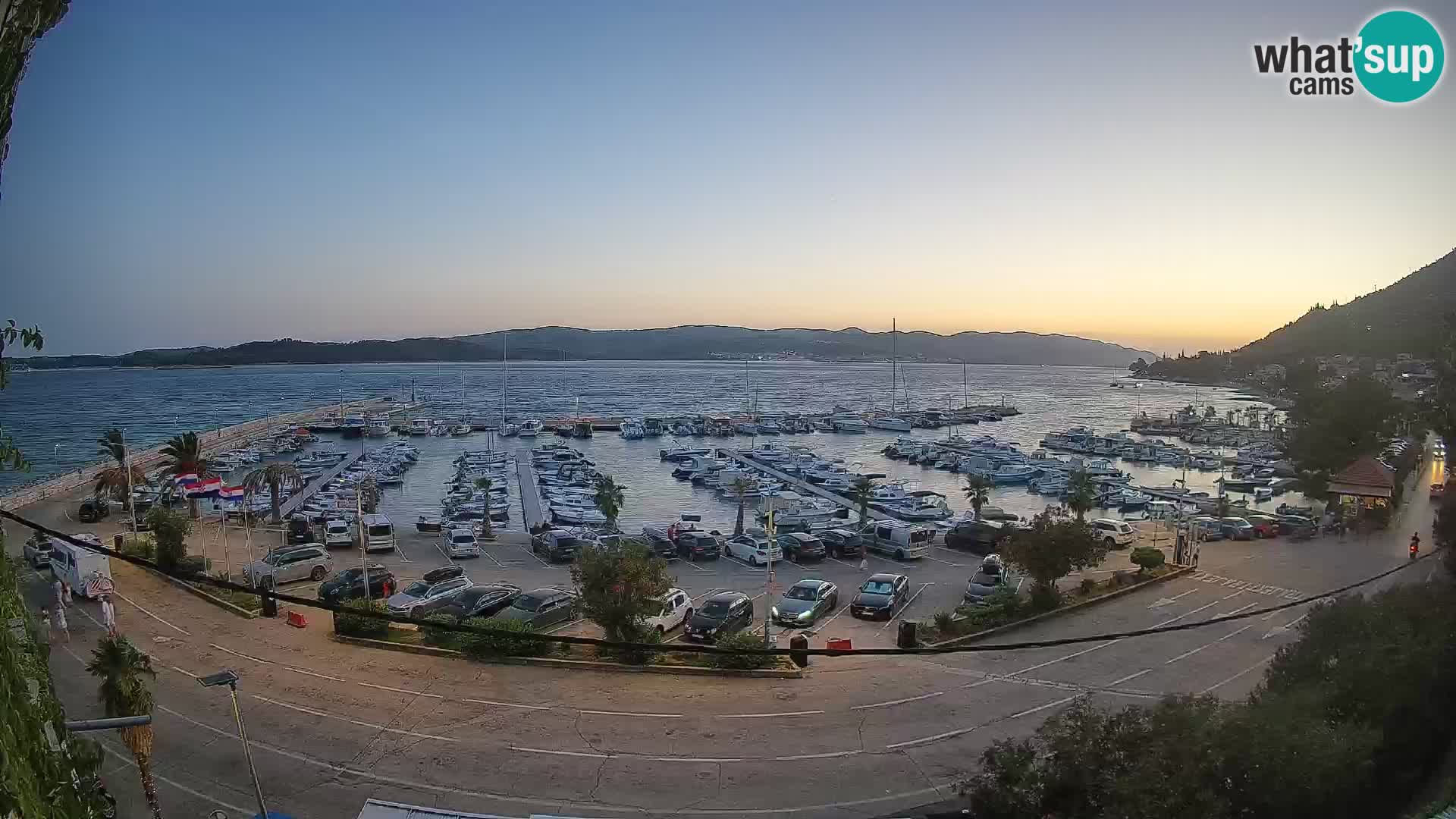 Webcam Orebić Riva – Ferry to Korčula Live