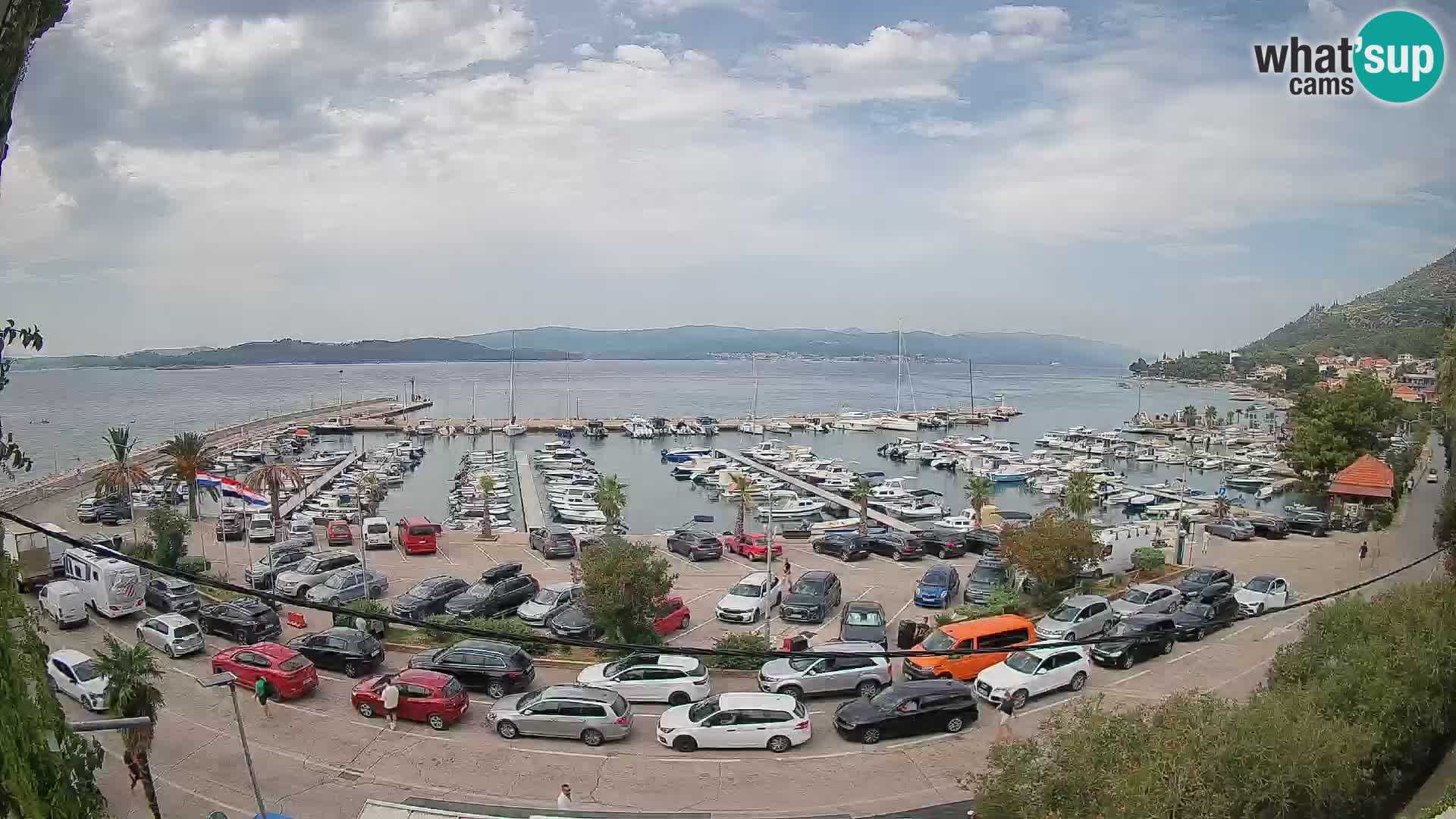 Webcam Orebić Uferpromenade – Fähre nach Korčula Live