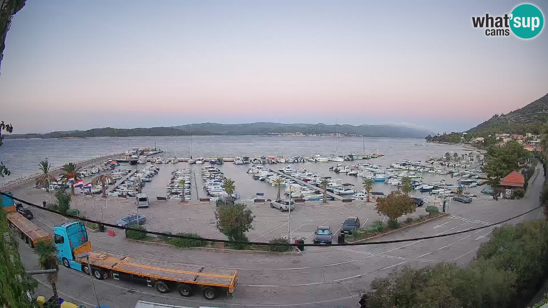 Webcam Orebić Riva – Ferry vers Korčula en direct
