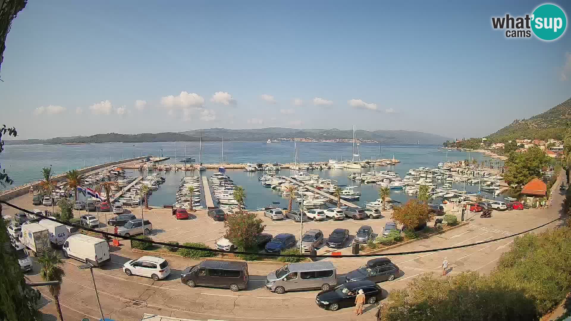 Webcam Orebić Riva – Ferry to Korčula Live