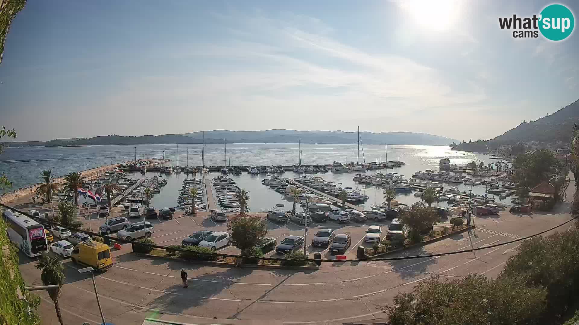 Webcam Orebić Uferpromenade – Fähre nach Korčula Live