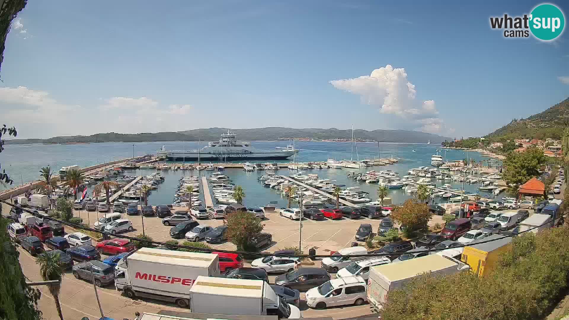 Webcam Orebić Riva – Ferry vers Korčula en direct