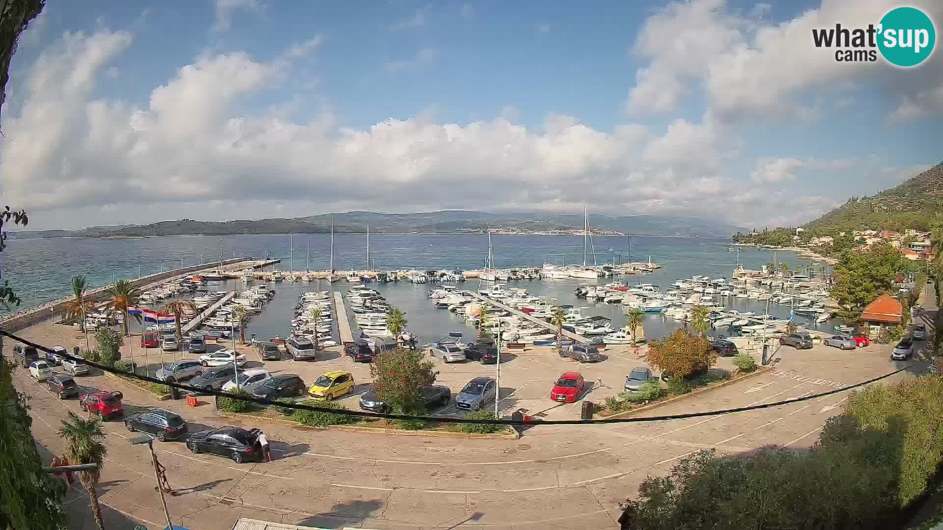 Webcam Orebić Uferpromenade – Fähre nach Korčula Live
