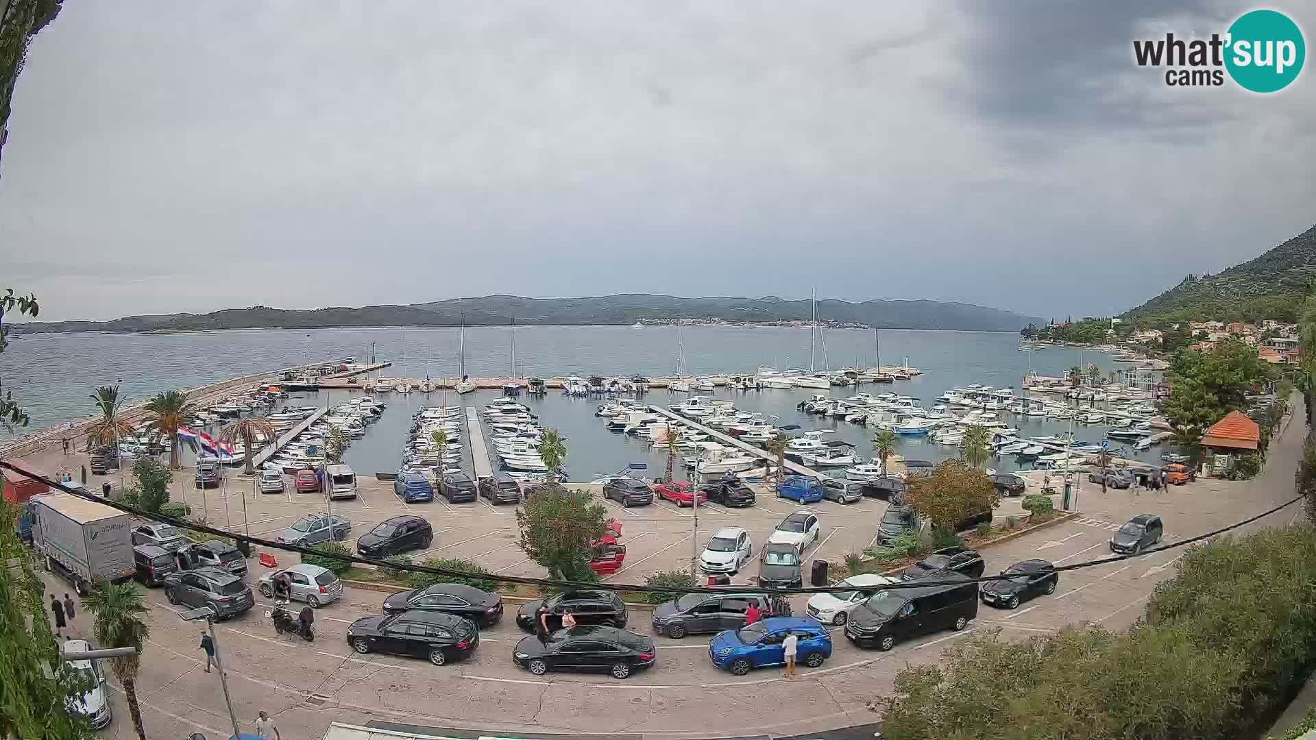 Webcam Orebić Riva – Ferry to Korčula Live