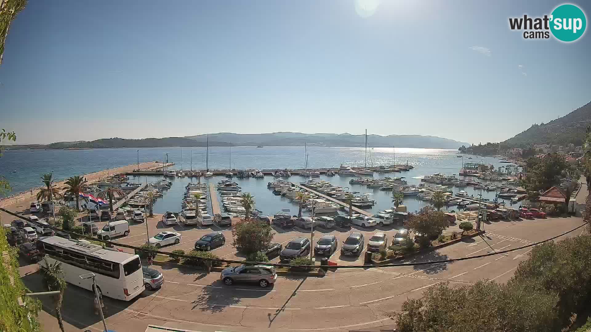 Webcam Orebić Riva – Ferry vers Korčula en direct