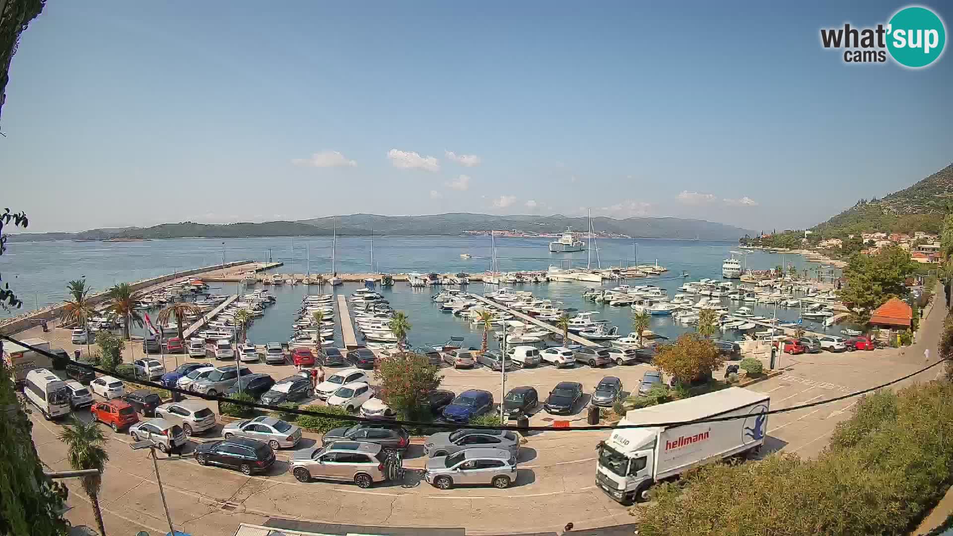 Webcam Orebić Riva – Ferry to Korčula Live