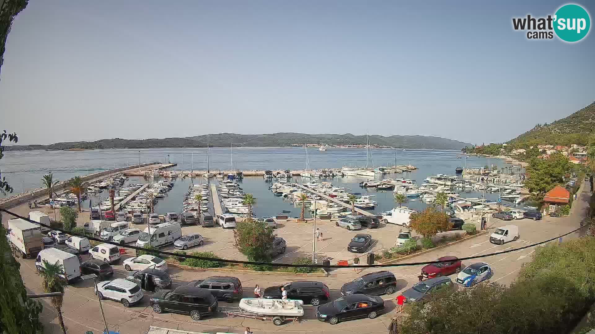 Webcam Orebić Riva – Ferry to Korčula Live