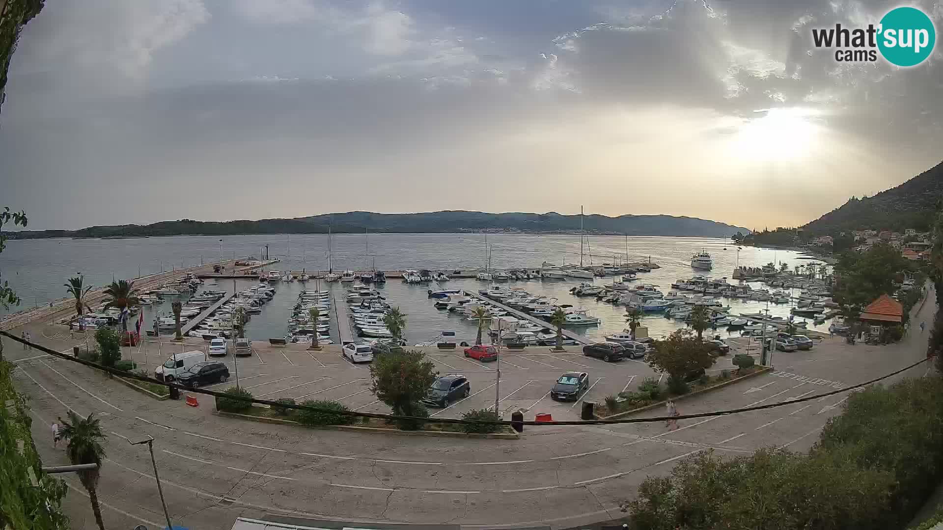 Webcam Orebić Riva – Ferry vers Korčula en direct