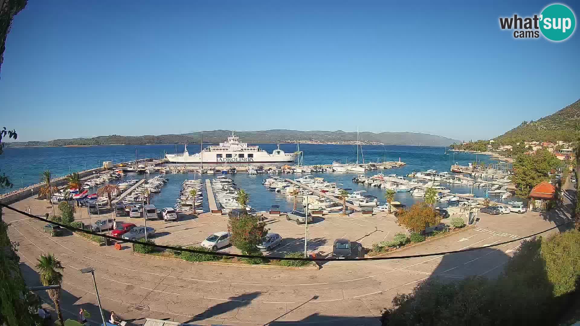 Webcam Orebić Riva – Ferry vers Korčula en direct