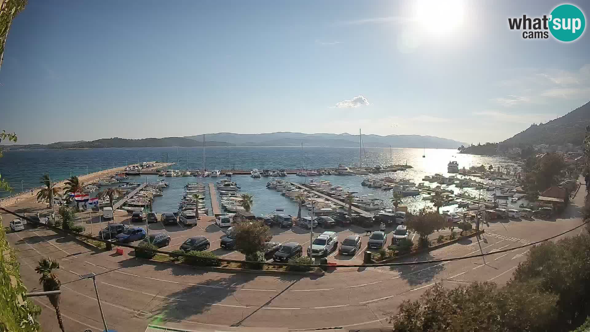 Webcam Orebić Riva – Ferry a Korčula en vivo