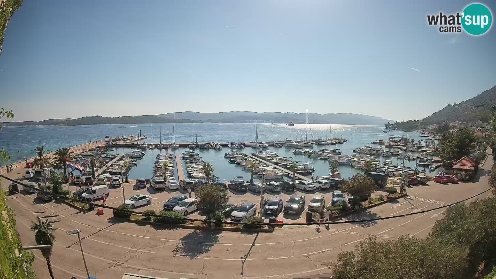 Webcam Orebić Riva – Ferry vers Korčula en direct