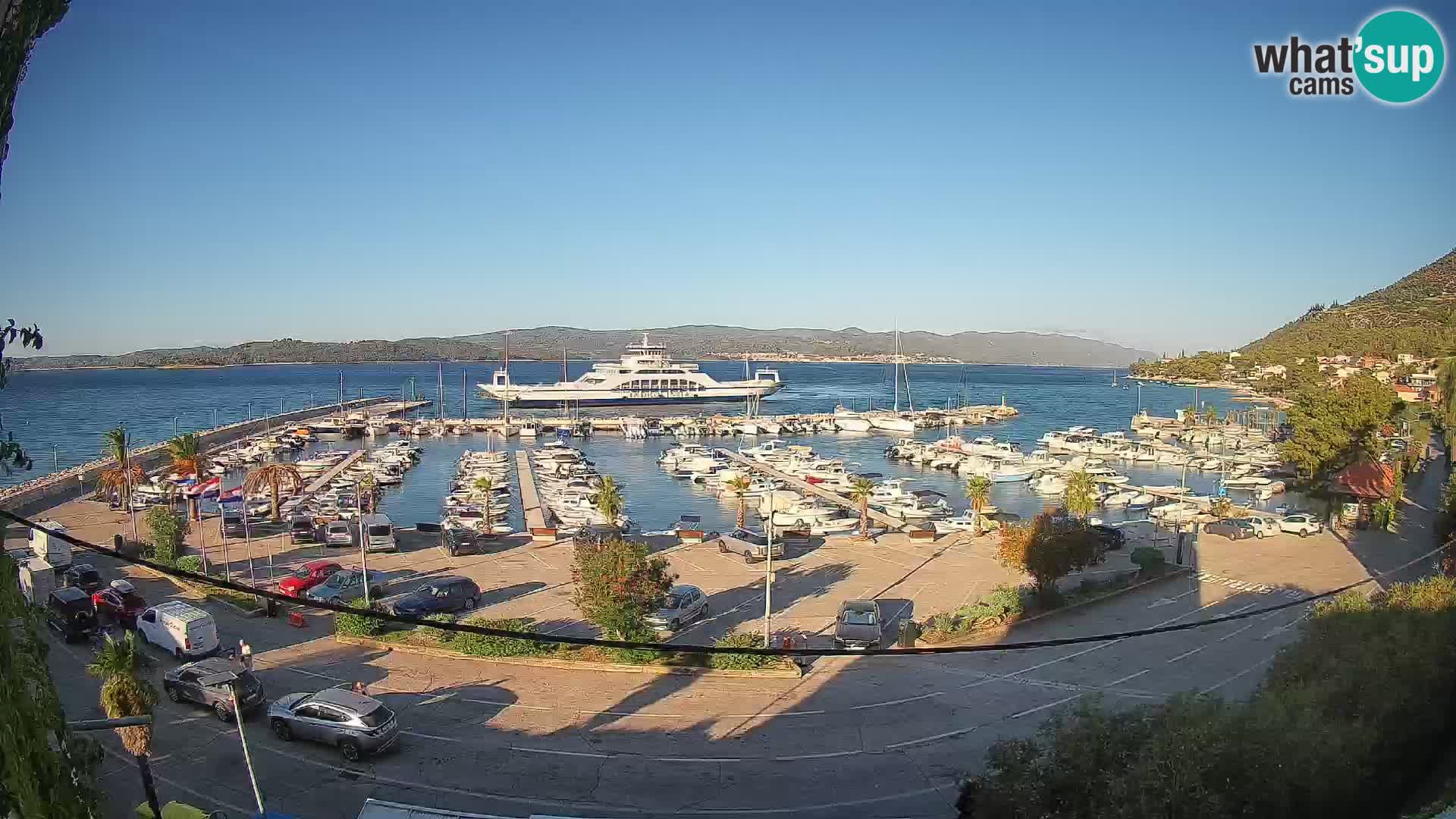 Webcam Orebić Uferpromenade – Fähre nach Korčula Live