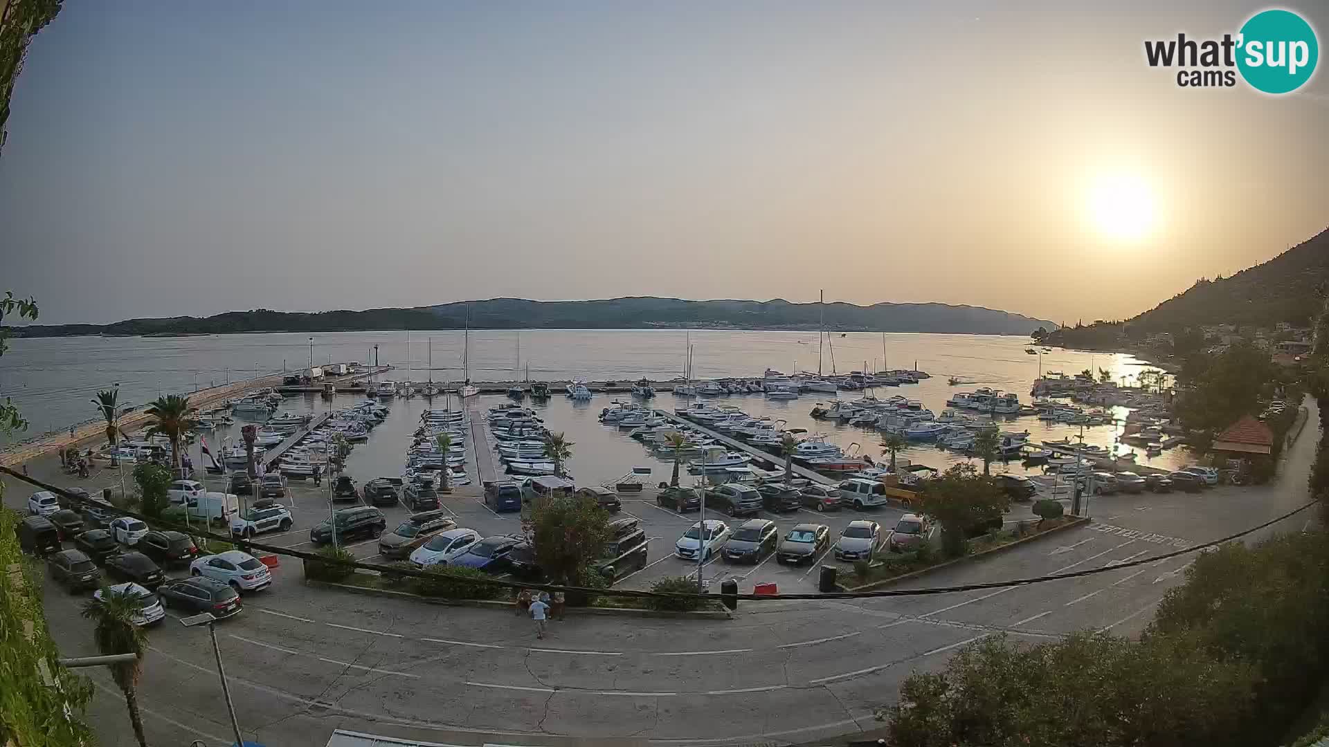 Spletna kamera Orebić Riva – Trajekt za Korčulo v živo