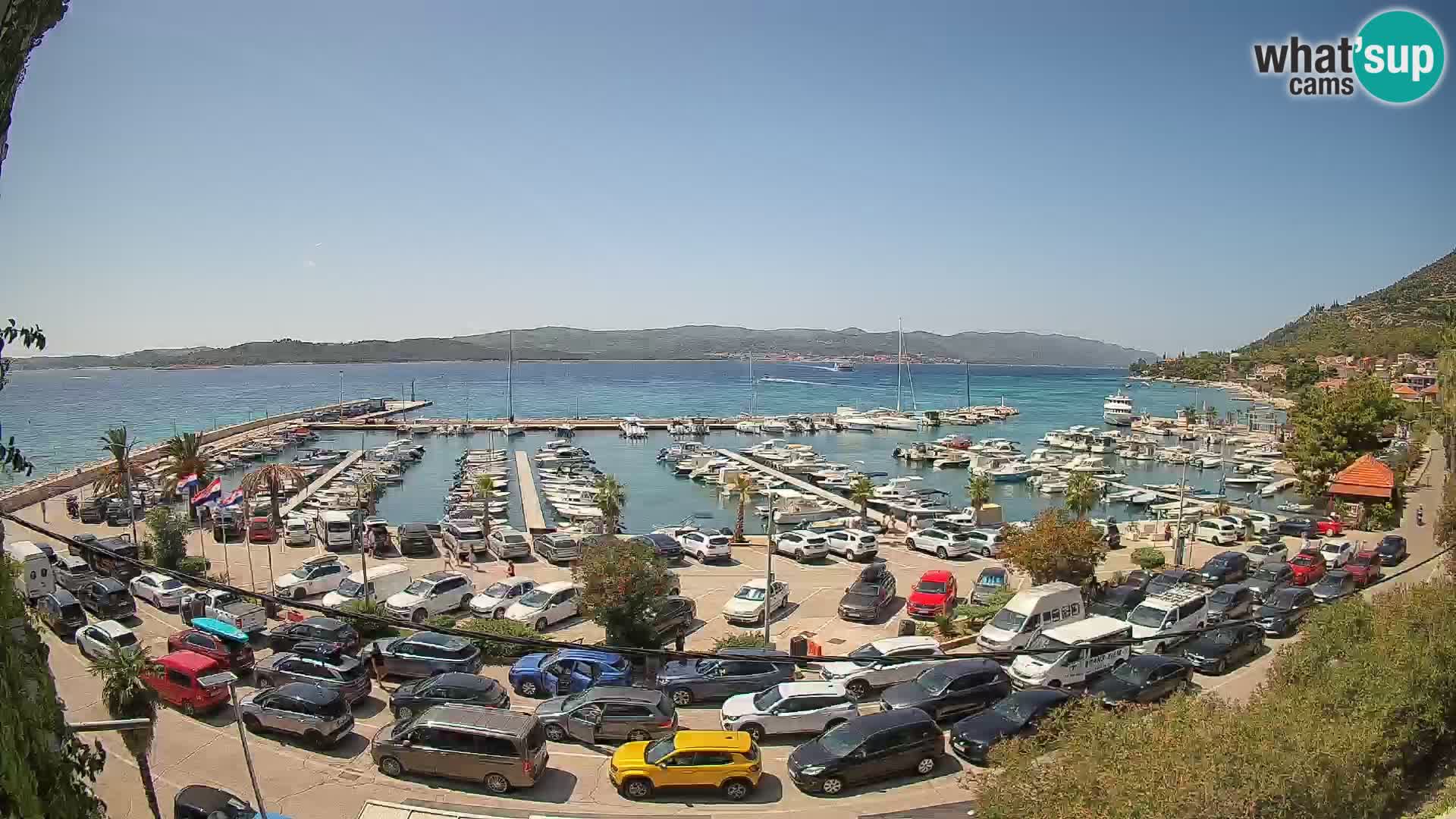 Webcam Orebić Riva – Ferry vers Korčula en direct