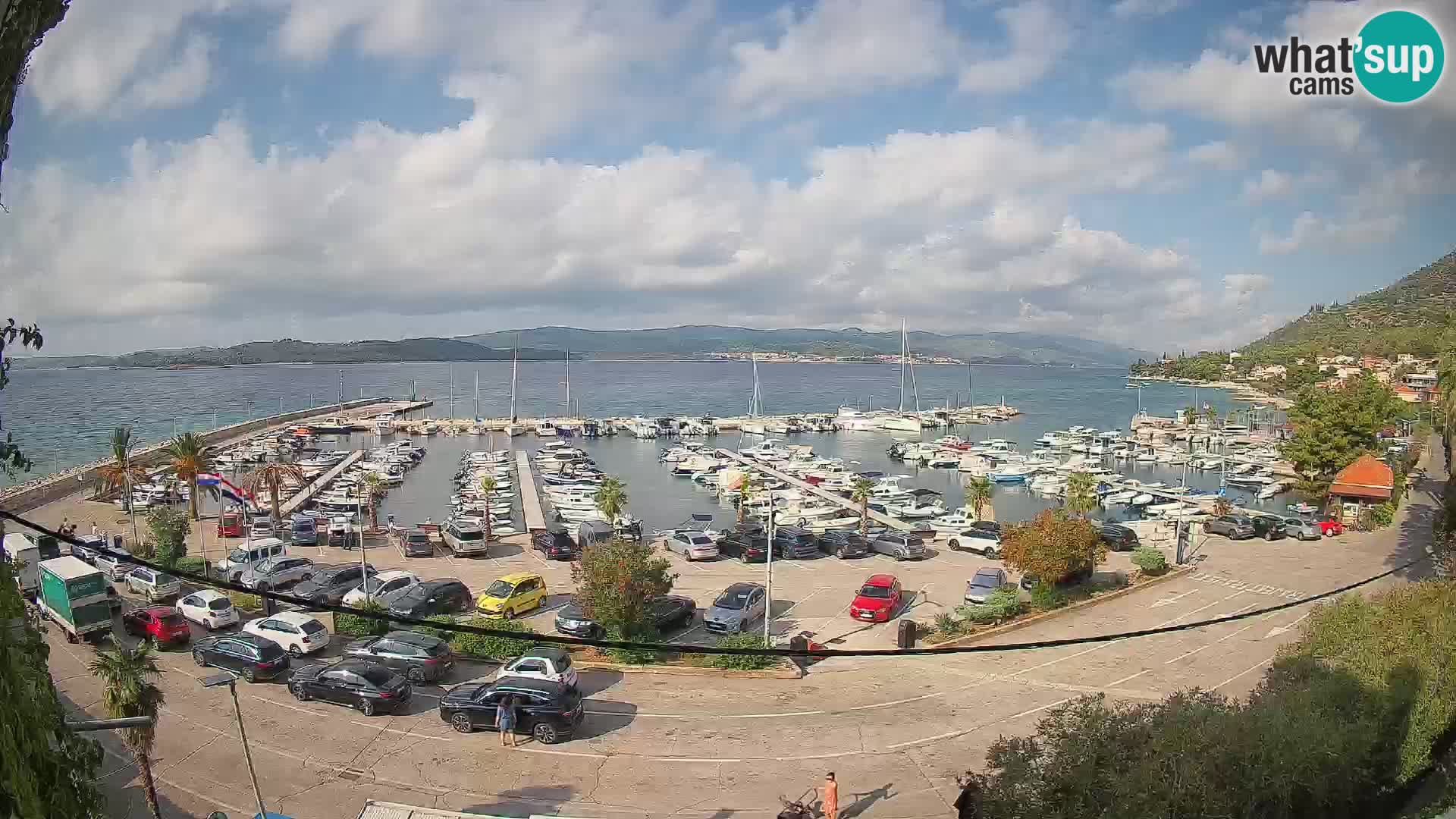Webcam Orebić Riva – Ferry a Korčula en vivo
