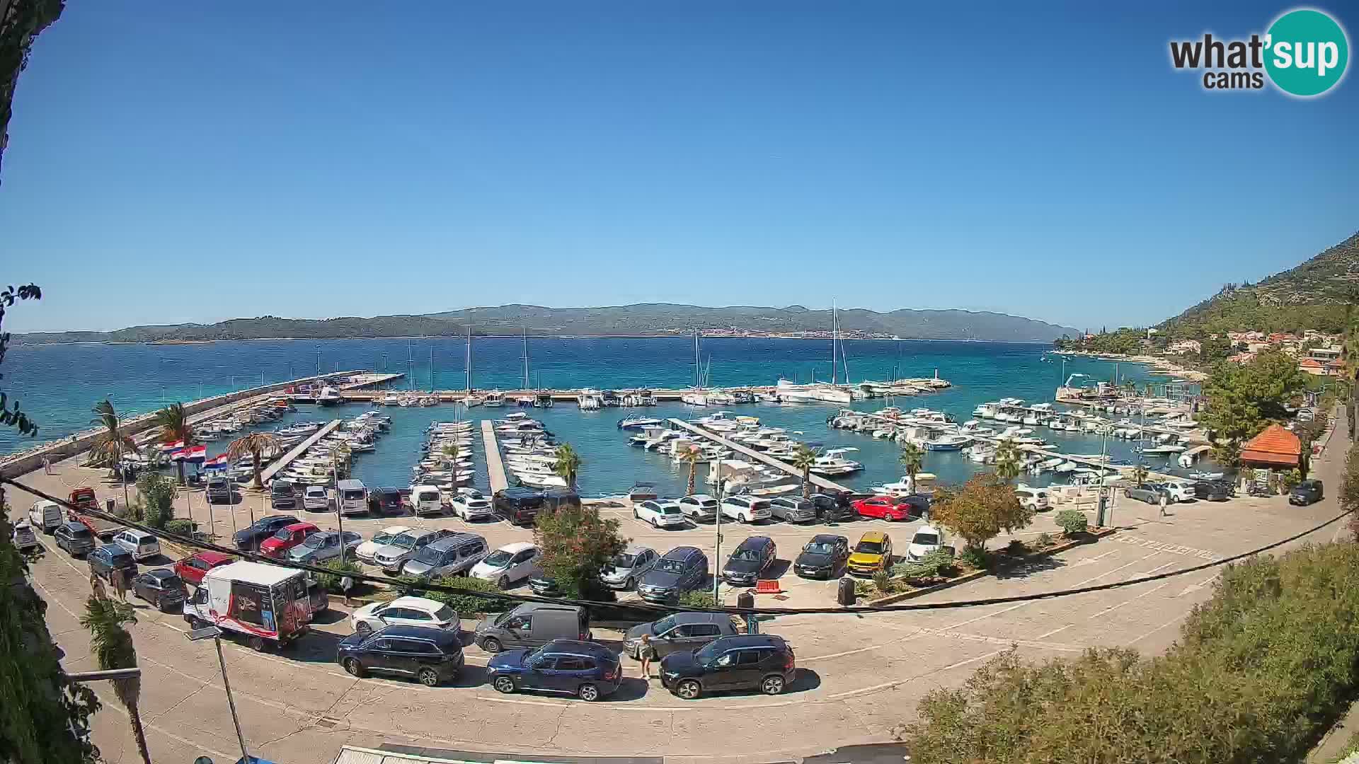 Webcam Orebić Riva – Ferry vers Korčula en direct