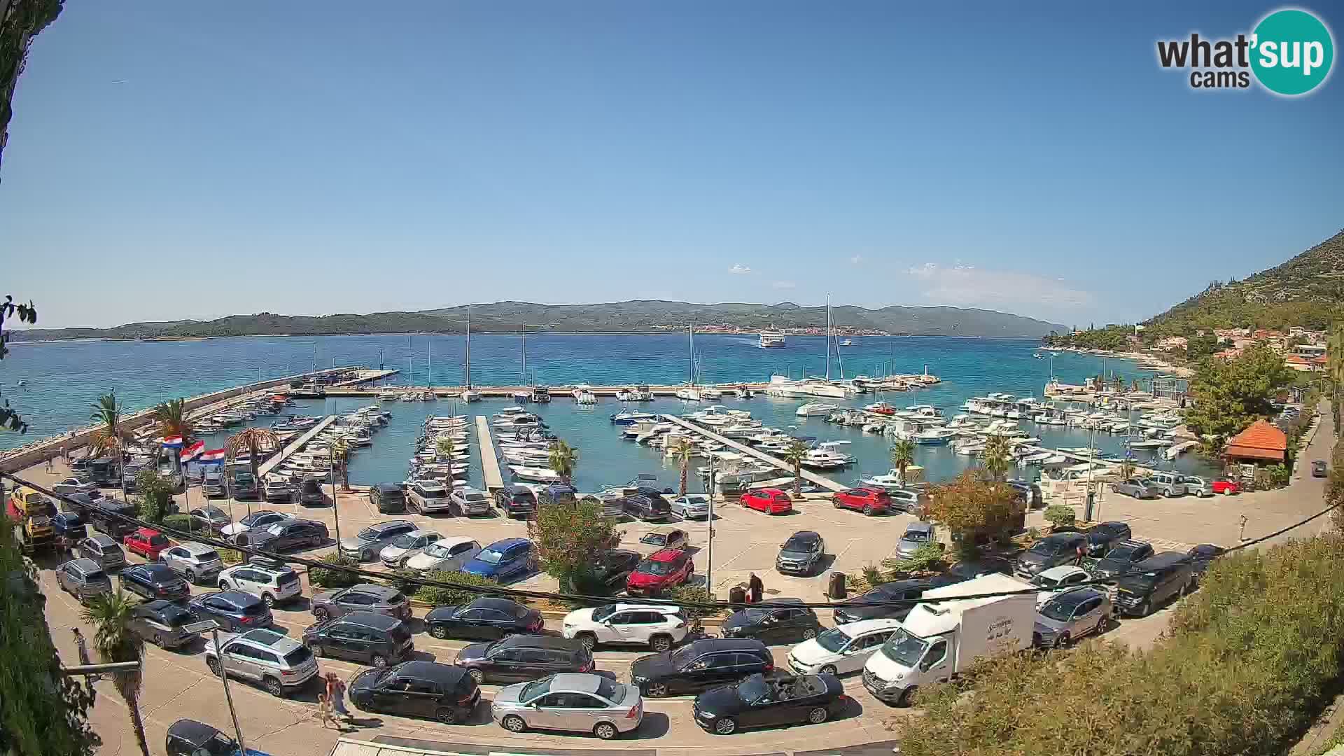 Webcam Orebić Riva – Ferry to Korčula Live