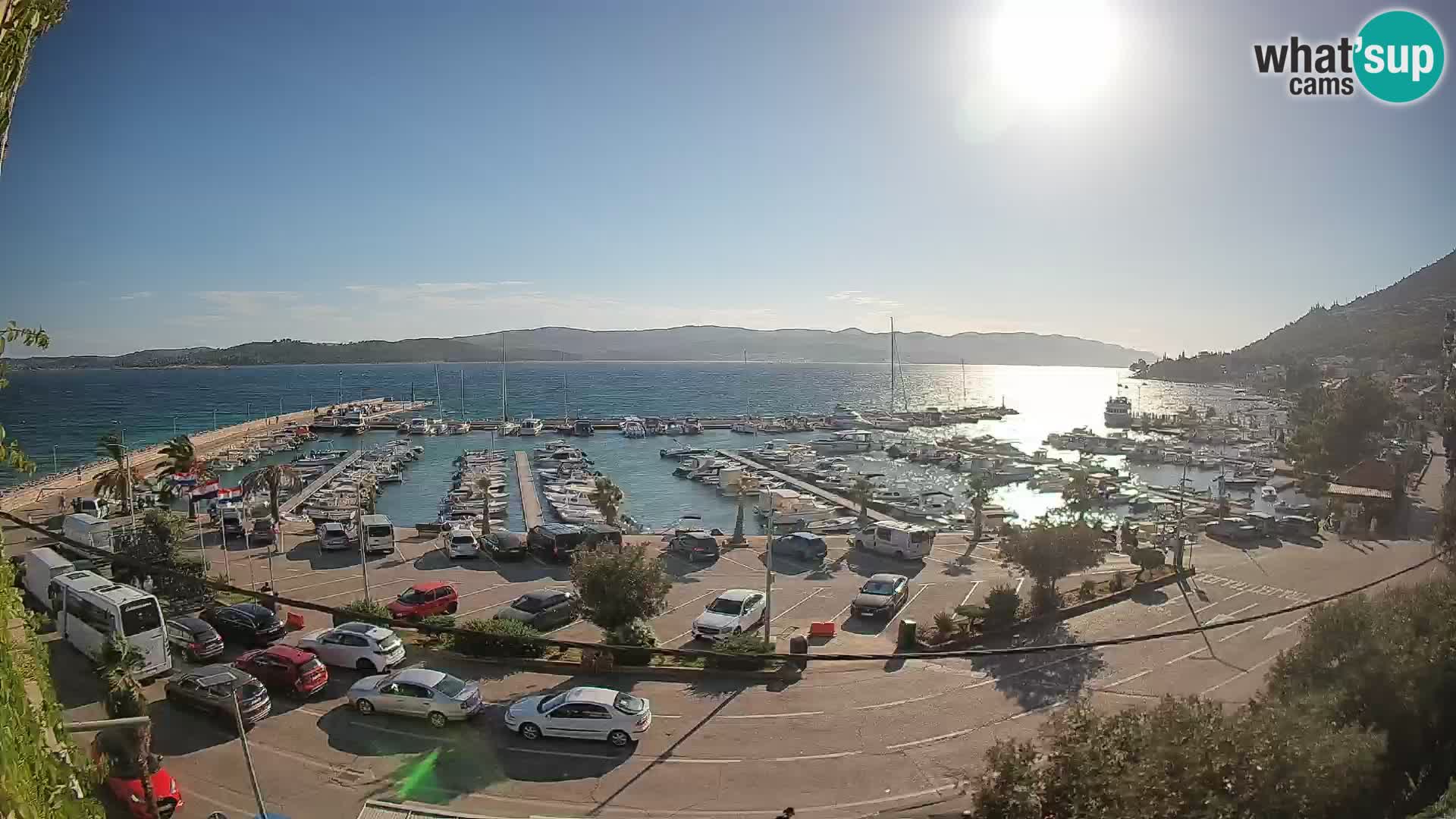 Web kamera Orebić Riva – Trajekt za Korčulu uživo