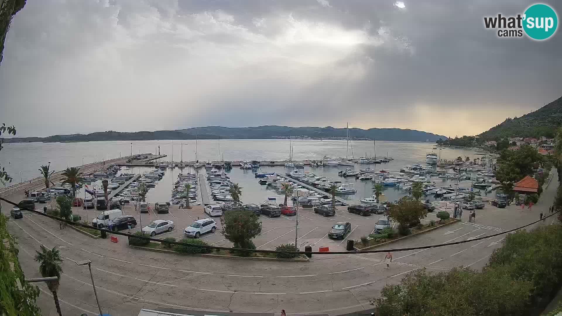 Webcam Orebić Riva – Ferry to Korčula Live